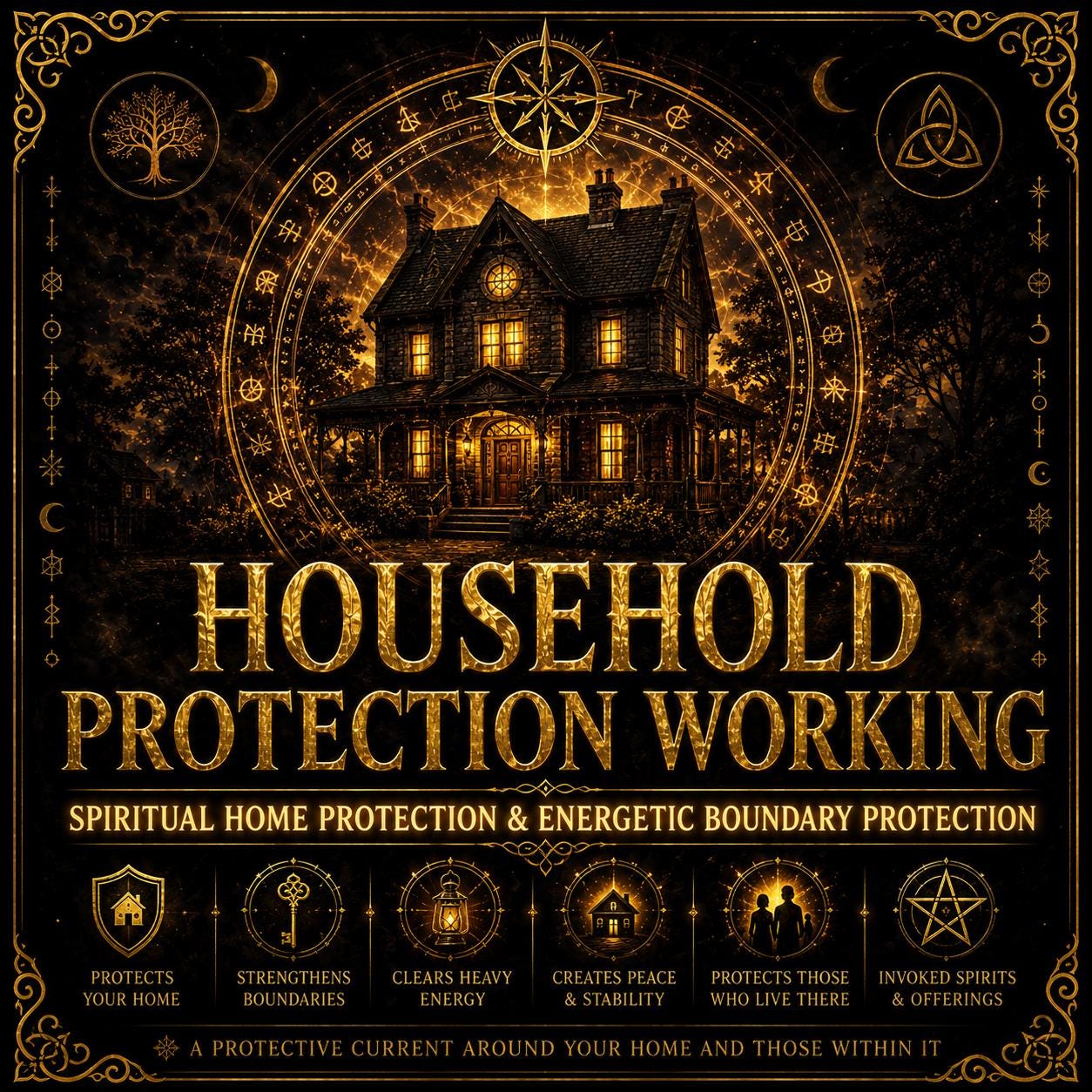 Household Protection Working | Home Protection, Spiritual House Blessing & Energetic Boundary Protection