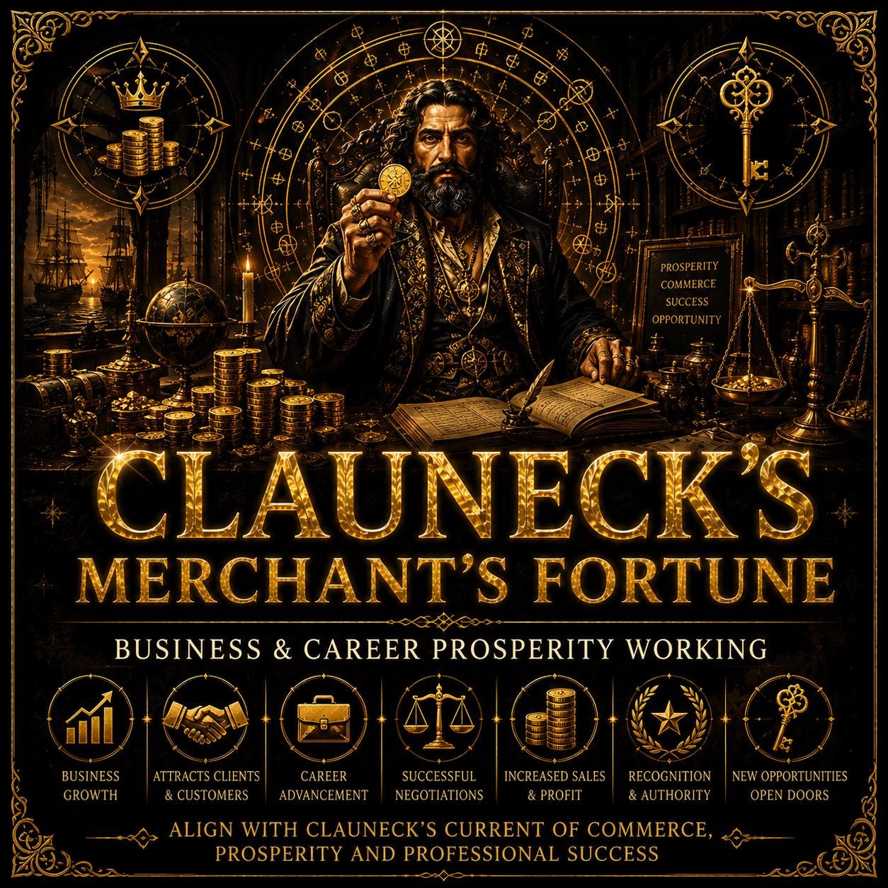 Clauneck's Merchant's Fortune | Business & Career Prosperity Working | Clients, Sales, Career Success and Financial Growth