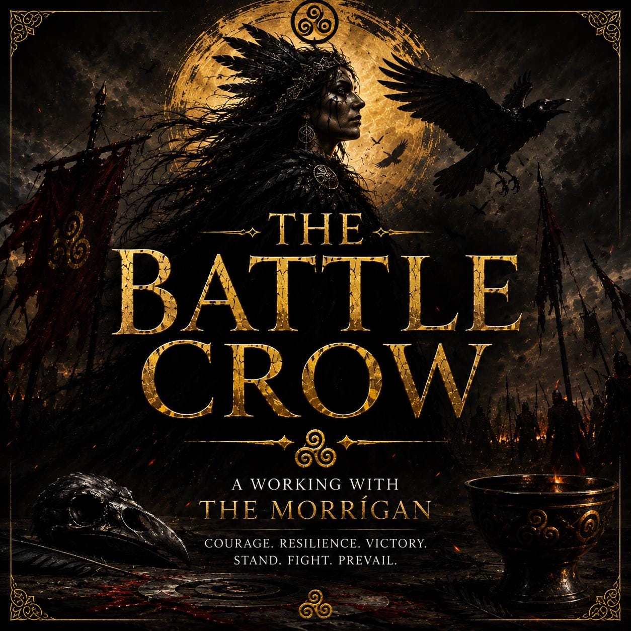 The Battle Crow | Morrígan Working for Courage, Resilience & Personal Victory | Distance Spiritual Service